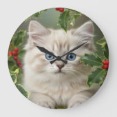 Gefluister van hulst en klimop wandklok grote klok (Voorkant)