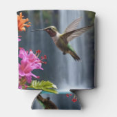 "Gefluister van Natuur: Kolibrie, Waterval Blikjeskoeler (Achterkant)