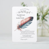 Gefluister van sierlijke elegantie minimalisme kaart (Staand voorkant)