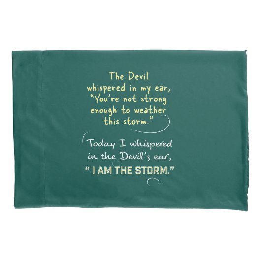 Gefluisterd aan de duivel Ik ben de Storm Kussensl Kussensloop (Voorkant)