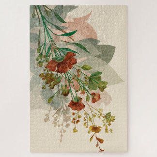 Gefluisterde Bloemblad Geometrie | Moderne Botanis Legpuzzel
