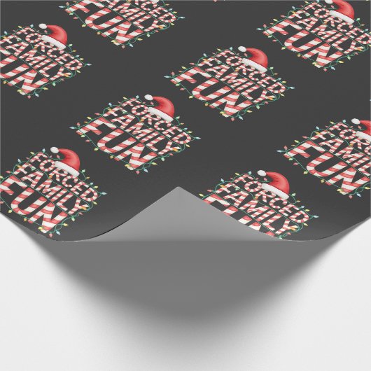 Geforceerd Familie Fun Grappige Familie Matching O Cadeaupapier (Hoek)