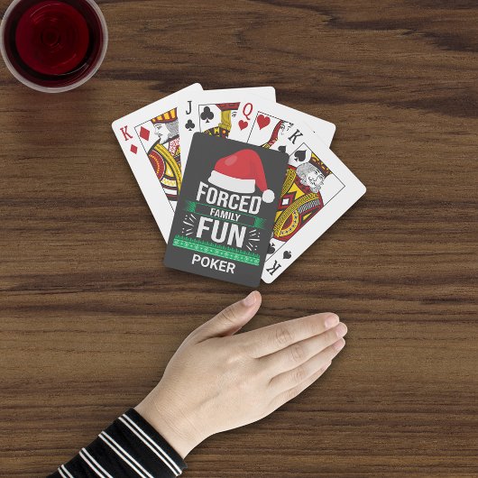 Geforceerde Humor voor kerstmis Pokerkaarten