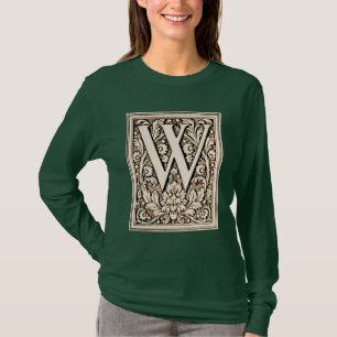 Geformatteerd monogram "W" — Shirt