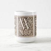 Geformatteerde monogram "W" — Mok (Center)