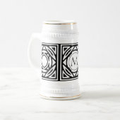 Geformmeerd monogram bierpul (Voorkant links)