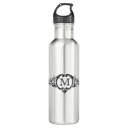 Geformmeerd monogram waterfles (Voorkant)