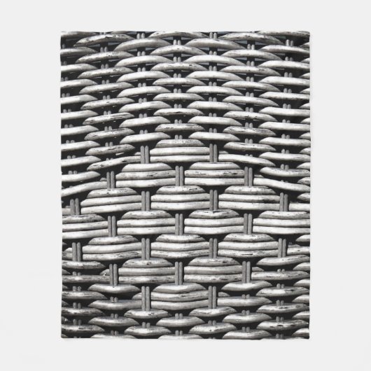 Gefotografeerd vlecht, abstract en boeiend grijs fleece deken (Voorkant)