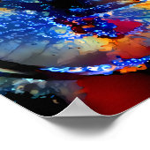 Gefractioneerde Bike Poster (Hoek)