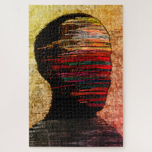 Gefragmenteerde identiteit – Kleurrijke abstracte Legpuzzel