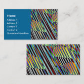 Gefragmenteerde lijnen visitekaartje (Voorkant / Achterkant)