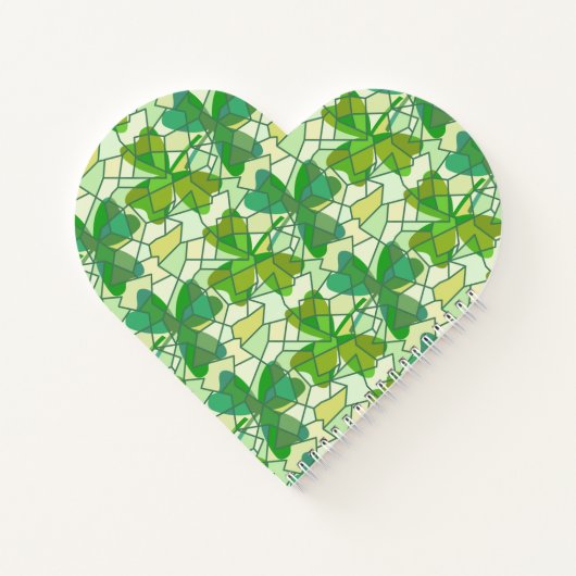 Gefragmenteerde shamrocks notitieboek (Achterkant)