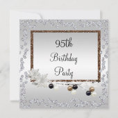 Geframed Elegance 95th Birthday Kaart (Voorkant)