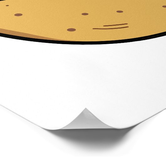 Gefrituurd en vooroordeel grappige frietjes woords poster (Hoek)