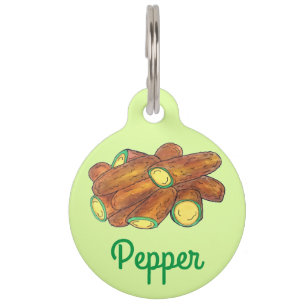 Gefrituurde Jalapeño Poppers Groene Hete Jalapenop Huisdierpenning