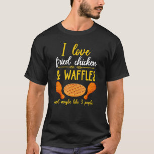 Gefrituurde Kip Waffels Sarcastische Kip & Waffels T-shirt