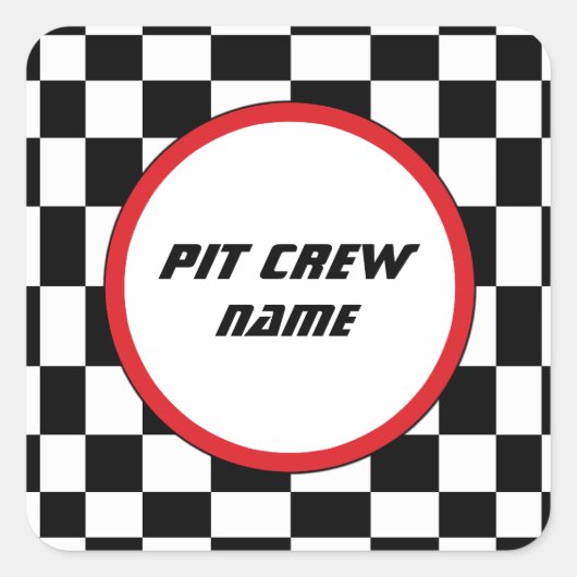 Gegaesde de Naam Stickers van de Gegadeerde Vierka (Voorkant)