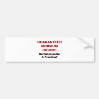 Gegarandeerd minimuminkomen bumpersticker