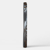 gegaufreerd bruin leder Case-Mate iPhone case (Achterkant / Rechts)