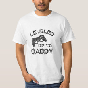 Gegavelleerd naar papa   Nieuwe Baby Curved Grunge T-shirt