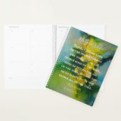 Gegelueerde groene inkten planner (Display)