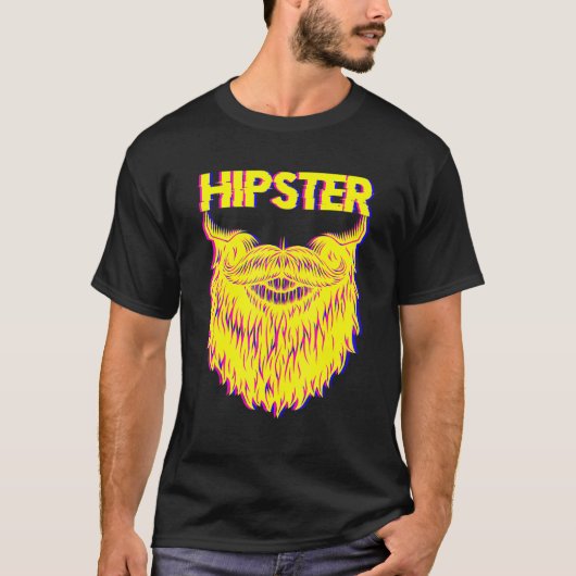 Gegenereerde hipster Pineapple Freethinker New age T-shirt (Voorkant)
