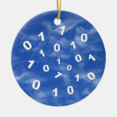 Gegevens cloud computing keramisch ornament (Voorkant)
