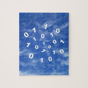 Gegevens cloud computing legpuzzel