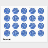 Gegevens cloud computing ronde sticker (Vel)