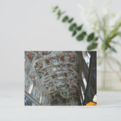 Gegevens in de Sistine Chapel Briefkaart (Staand voorkant)