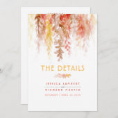 Gegevens over de bruiloft van herfsten (Voorkant / Achterkant)