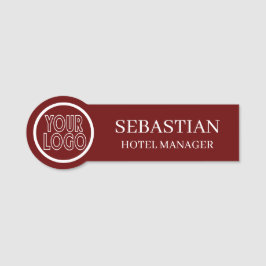 Gegevens over de persoonlijke Logo Naamplaatje