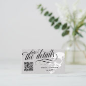 Gegevens over de Wit-Gothic QR-code Informatiekaartje (Staand voorkant)