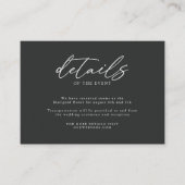 Gegevens over eenvoudige en zwarte en witte minima informatiekaartje (Voorkant)