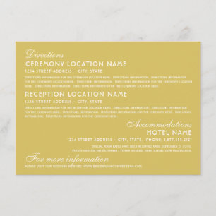 Gegevens over gouden en ivoren huwelijk informatiekaartje