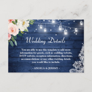 Gegevens over het bijtende blauwe koord-lampjes informatiekaartje