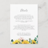 Gegevens over het bijtende zonnebloempje Eucalyptu Informatiekaartje (Voorkant)