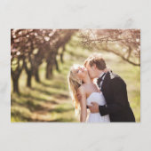 Gegevens over het Elegant Script Gold Blush Floral Informatiekaartje (Achterkant)