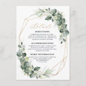 Gegevens over het Eucalyptus Greenery Geometric We Informatiekaartje (Voorkant)