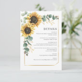 Gegevens over het Eucalyptus Sunflower Weduwend bu Informatiekaartje (Staand voorkant)