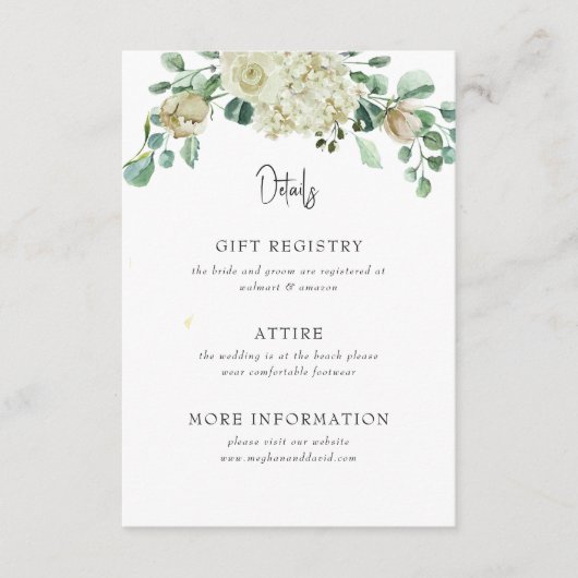 Gegevens over het huwelijk in Rotische Airy Neutra Informatiekaartje (Voorkant)