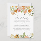 Gegevens over het huwelijk tussen Blush en Peach P Kaart (Voorkant)