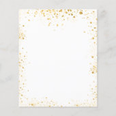 Gegevens over het programma voor het witte glitter (Achterkant)