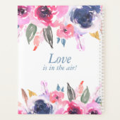 Gegevens over het roze blauwe huwelijk planner (Achterkant)