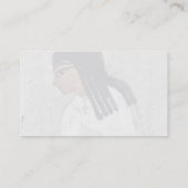 Gegevens over het vlas oogsten van maler der grabk visitekaartje (Achterkant)