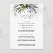 Gegevens over Kaart Lavender Greenery Script Info (Voorkant)