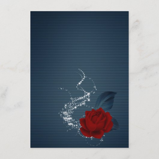 Gegevens over legante marine en rode bloemen informatiekaartje (Achterkant)