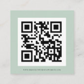 Gegevens over moderne eucalyptusscript QR-code bru Informatiekaartje (Achterkant)