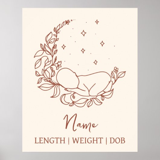 Gegevens over pasgeborenen poster (Voorkant)