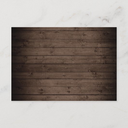 Gegevens over witte rozen Rustic Wood Lantern Wedd Informatiekaartje (Achterkant)